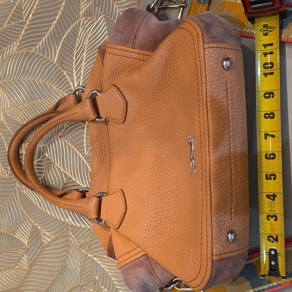 BIMBA Y LOLA Bag Stylish Tan Leather Satchel - Picture 11 of 14